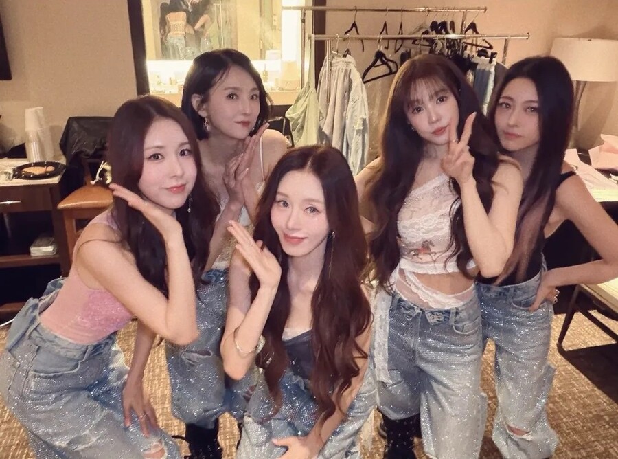 ▲ 왼쪽부터 간미연, 이희진, 김이지, 윤은혜, 심은진. 출처| 김이지 인스타그램