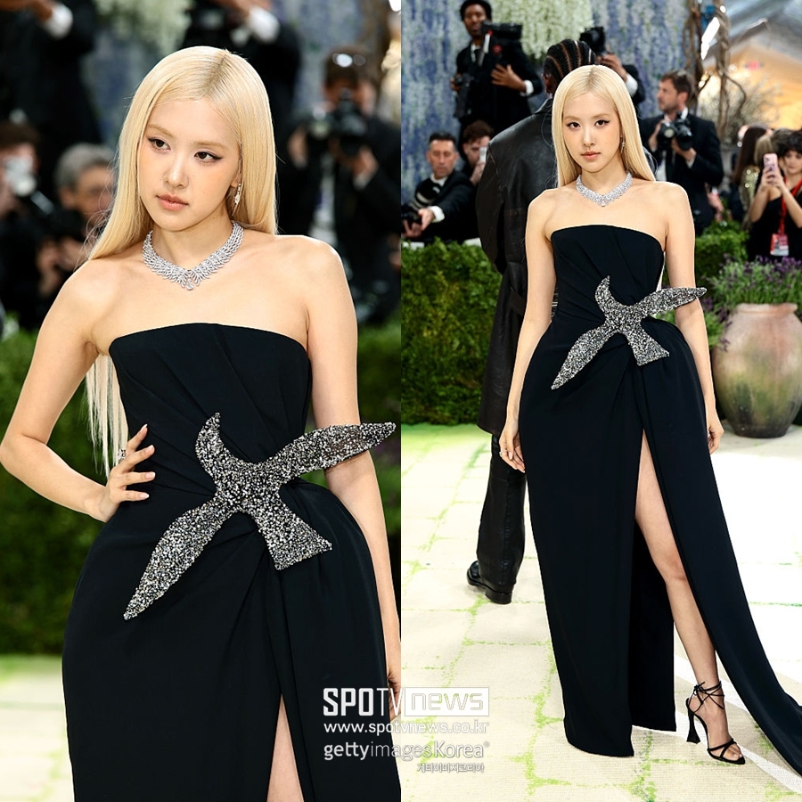 ▲ 블랙핑크 로제가 4일(현지시간) 뉴욕에서 열린 2026 멧 갈라에 참석했다. ⓒ게티이미지