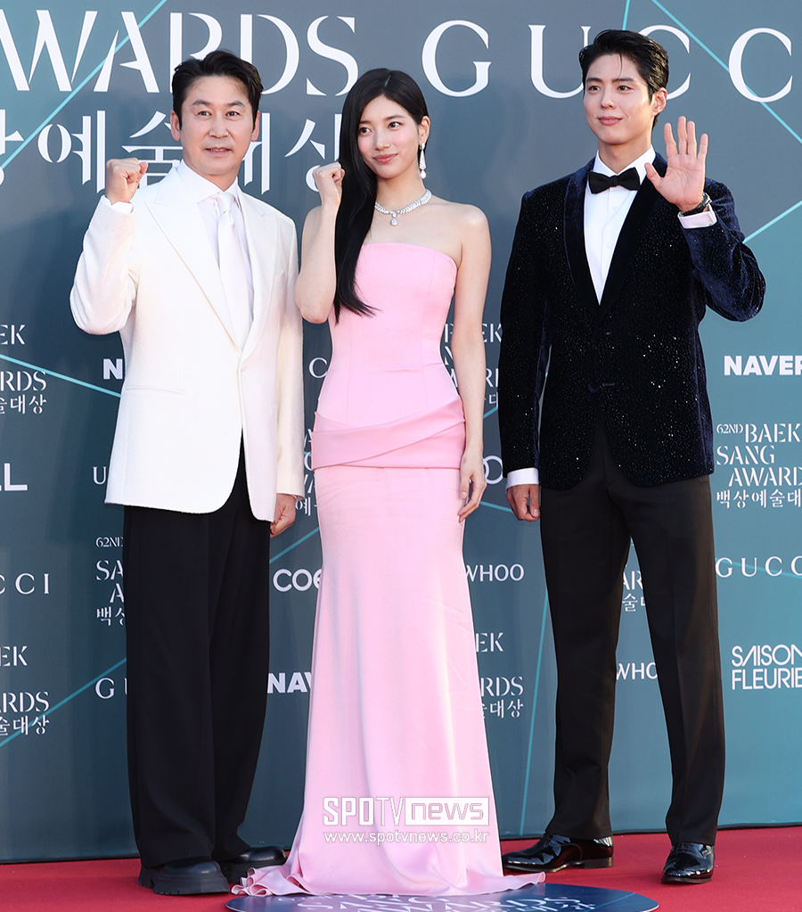 [포토S] 신동엽-수지-박보검, '백상예술대상 MC'