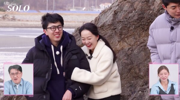 ▲ '나는 솔로' 31기 영호와 옥순. 출처 l '나는 솔로' 방송 캡처
