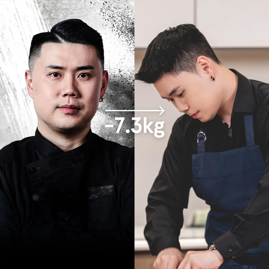 '나폴리 맛피아' 권성준, 7.3kg 감량 '인증'…날렵해진 턱선