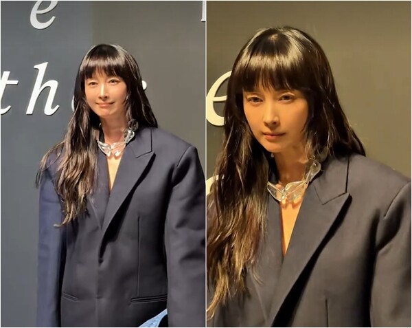 '원빈♥' 이나영, '뼈말라' 몸매 꽁꽁 숨긴 패션에 거북목 포즈에도 굴욕 無..."48세 맞아?"