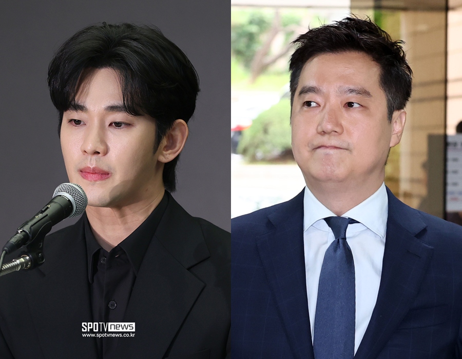▲ 김수현(왼쪽)과 김세의.  ⓒ곽혜미 기자, 연합뉴스
