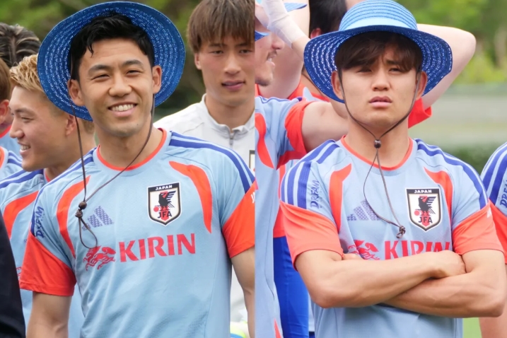 ▲ 대표팀 주장 엔도는 "일본 축구팬들을 반드시 새로운 세계로 인도하겠다"며 힘찬 출사표를 던졌고, 에이스 쿠보 타케후사는 "한 명의 열혈 독자로서 가슴이 벅차오른다"며 설렘을 감추지 못했다. ⓒ 사커킹