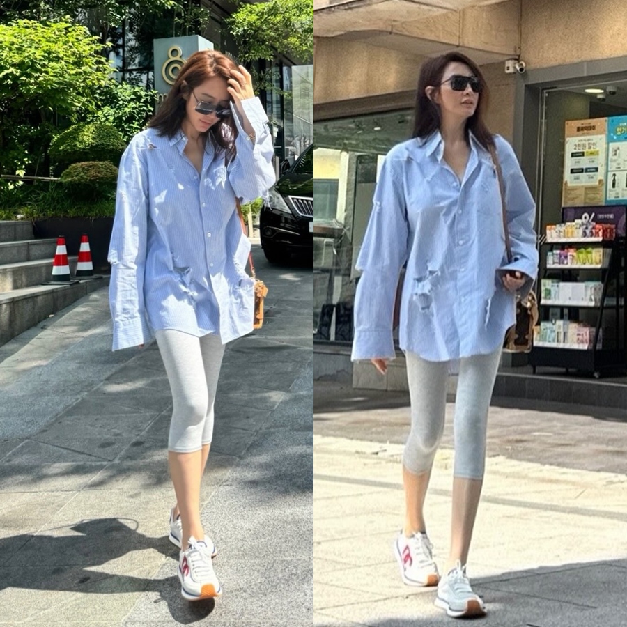 '56세' 김혜수, 지금 레깅스가 문제가 아닙니다…노출 없어도 독보적