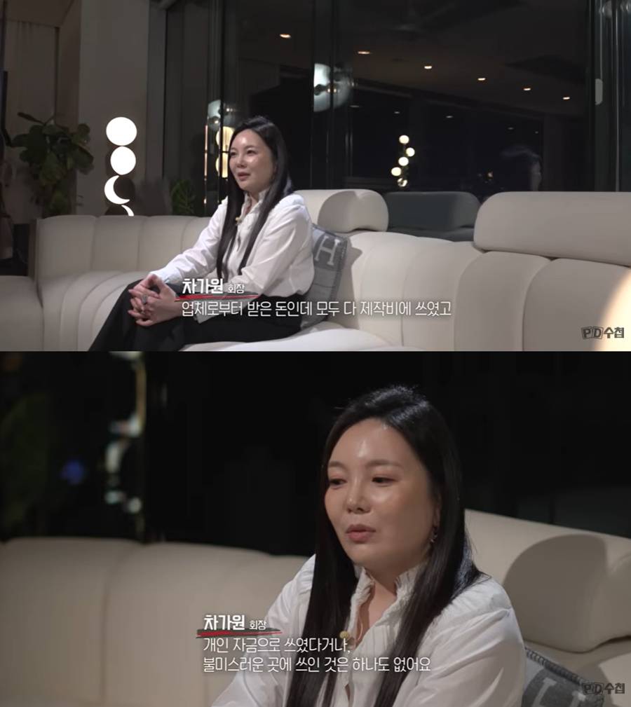 'PD수첩' 만난 차가원 "법인 자금 모두 제작비에…개인 유용 No"