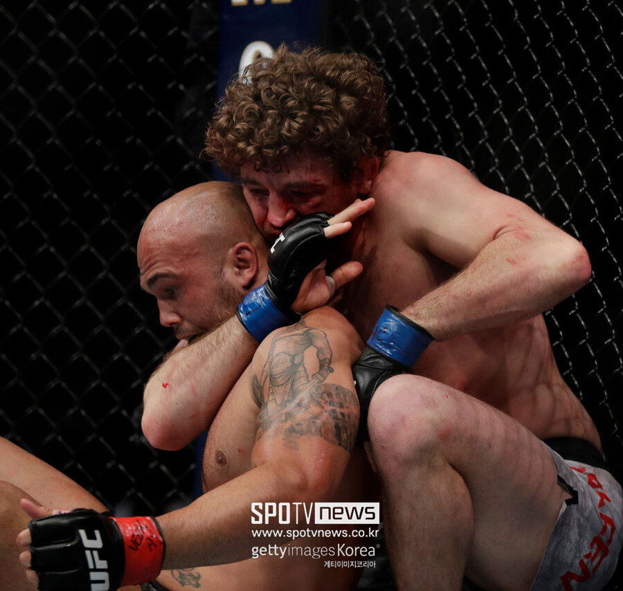 ▲ 벤 아스크렌은 2019년 UFC 329에서 로비 라울러를 이긴 경력이 있다.
