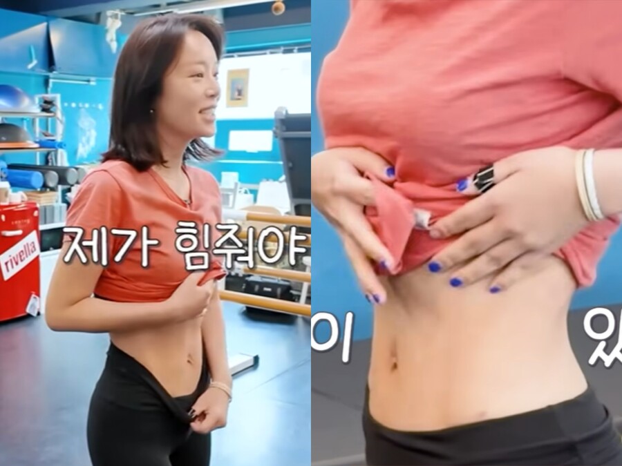 '자숙' 황정음, '42세' 애 둘 엄마 맞아? 선명한 복근 라인 공개 '깜짝'