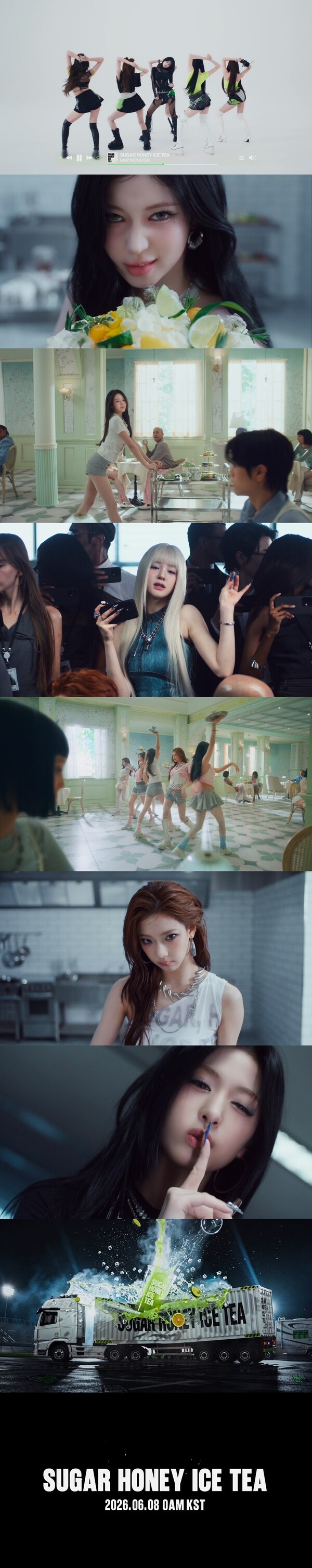 베이비몬스터, '슈가 허니 아이스 티' 음원 일부 최초 공개