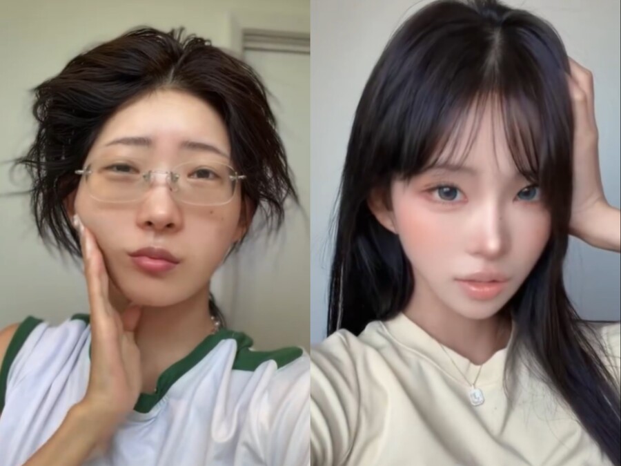 '11살 연상♥' 최준희, 메이크업 전후 비교샷…'못 알아보겠네'