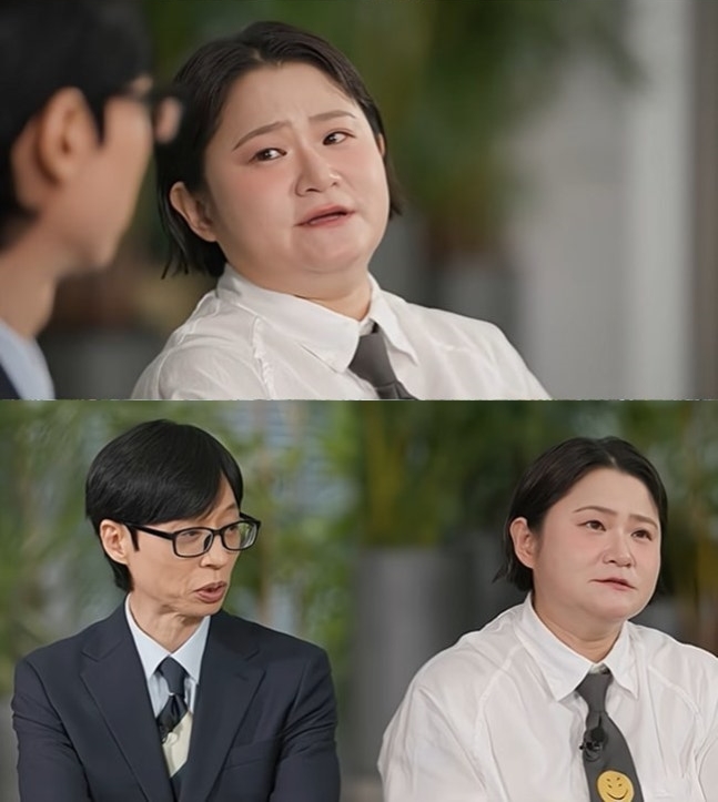 김신영 "공황 왔을때 故전유성이 했던 말 떠올라"..악뮤 노래에 오열한 이유('유퀴즈')