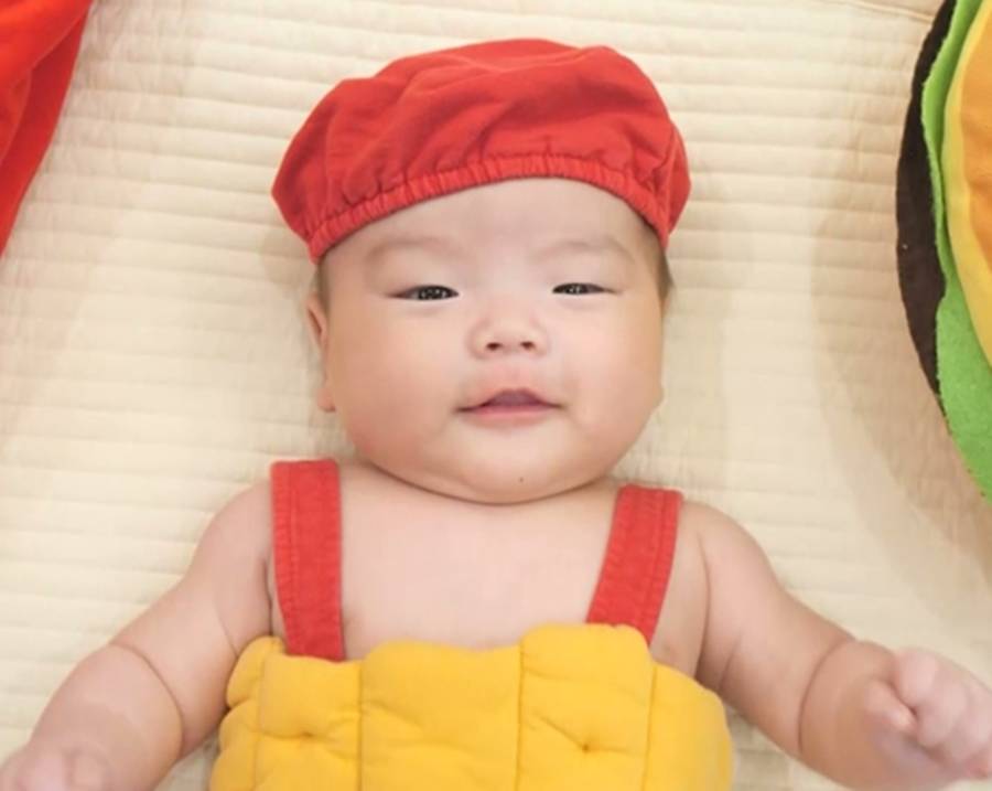 곽튜브, 붕어빵 子 태산 공개…생후 76일 만에 뒤집기 성공('슈돌')