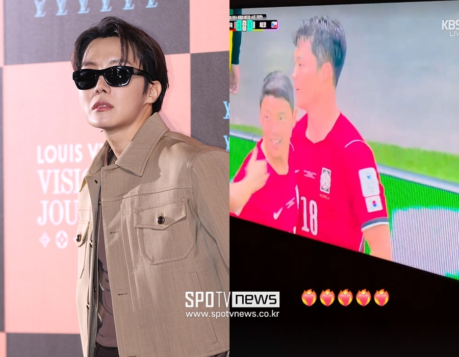 '부산 공연' BTS 제이홉도 월드컵 승리에 흥분 "대한민국 파이팅"