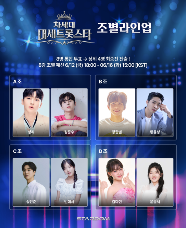 성리·장한별·송민준·김다현, '차세대 대세트롯스타' 8강 진출…팬덤 경쟁 다시 불 붙는다