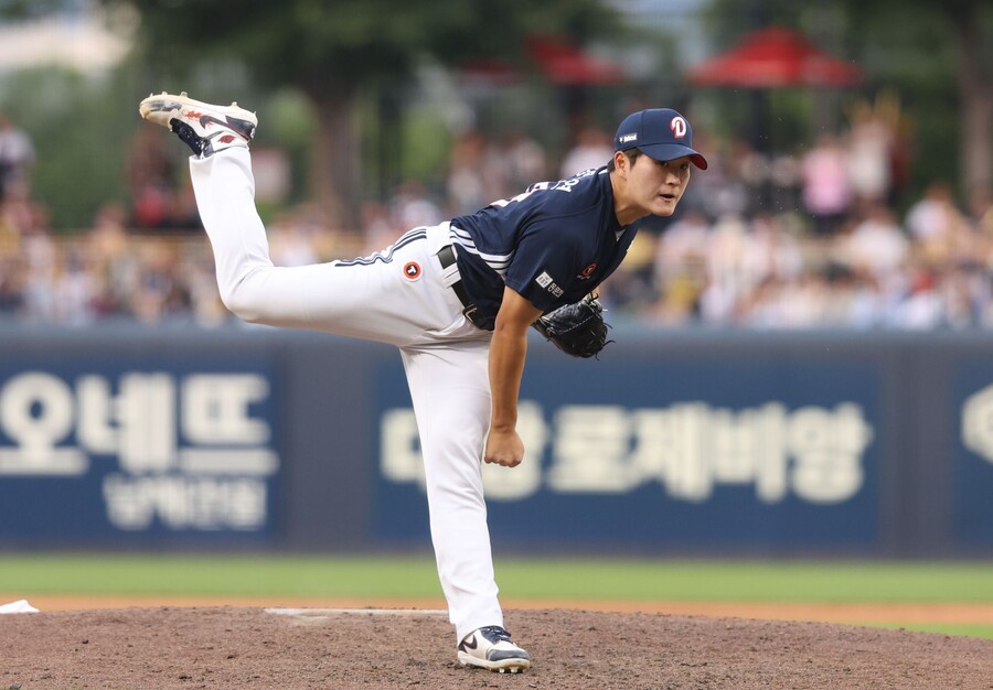 ▲ 김택연 ⓒ두산 베어스
