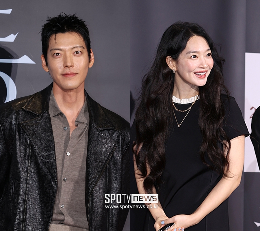 ♥신민아 위해 김우빈 떴다…블랙 커플룩 지원사격 '든든'[이슈S]