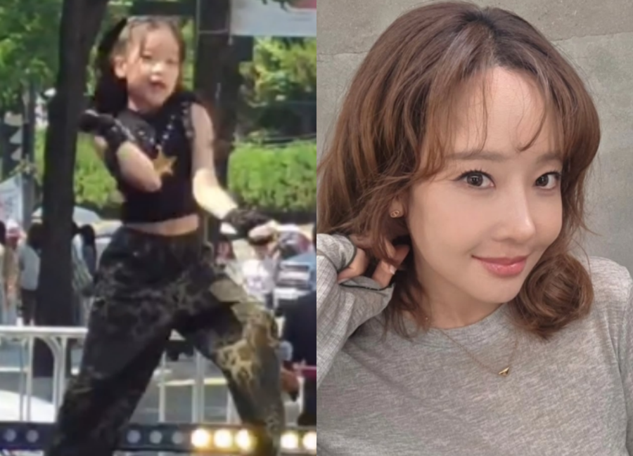 ▲ 소유진의 막내딸 세은 양은 아이돌을 방불케 하는 무대 실력으로 눈길을 끌었다. 출처|소유진 SNS