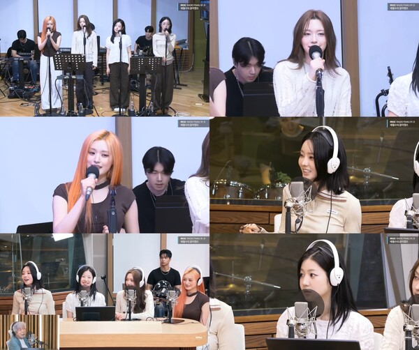 피프티피프티, 걸그룹 최초 '배캠' 출연…밴드 라이브로 청취자 사로잡았다