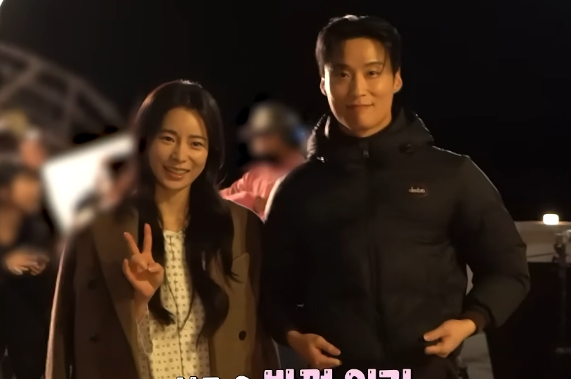 ▲ 임지연과 허남준이 촬영장 밖에서도 유쾌한 호흡을 자랑했다. 출처|SBS ‘멋진 신세계’ 메이킹 영상
