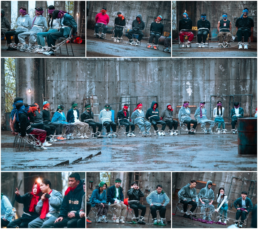 의자에 결박된 20인, 영화야? 예능이야? '피의게임X' 압도적 극한 미션