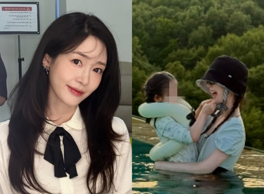 '안성현♥' 성유리, 붕어빵 딸 공개했다…꽁꽁 싸매도 원조요정 아우라