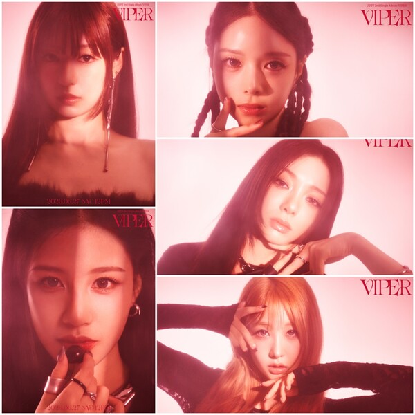 ▲ 걸그룹 UDTT의 멤버별 사진. 왼쪽 위부터 시계방향으로 리사코, 한채희, 권예진, 구한나, 우정. 제공|티티뮤직