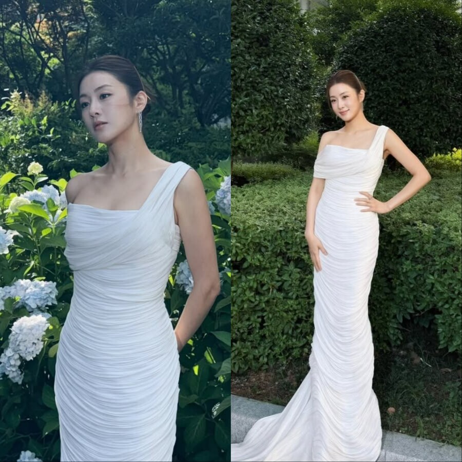 '한의사♥' 강소라, '보정 의심' 드레스 자태…'168cm 비현실적 비율'