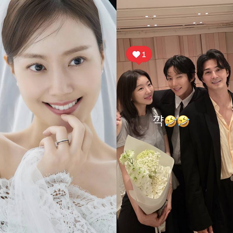 문채원 결혼식 현장 공개됐다…'악의 꽃' 이준기·김지훈·장희진, 하객 참석