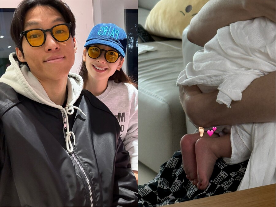 '월드컵 탈락' 김승규, 귀국해서야 처음 본 딸…♥김진경은 그저 '하트'