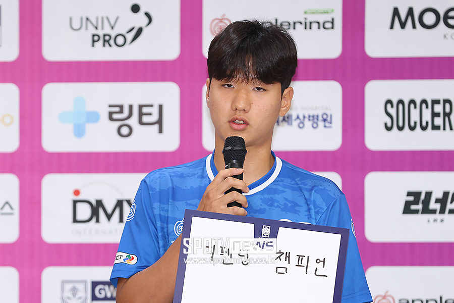 [포토S] 단국대 이윤성, '디펜딩 챔피언의 힘을 보여드릴게요'