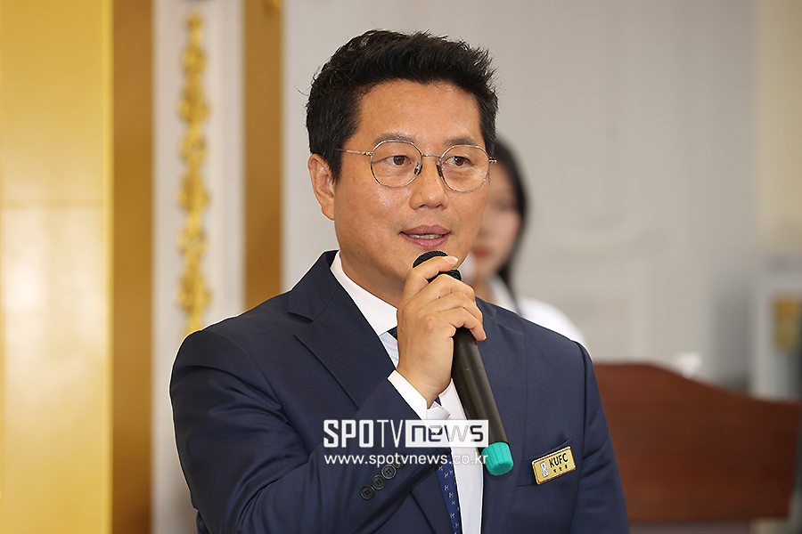 ▲ 한국대학축구연맹 박한동 회장 ⓒ곽혜미 기자