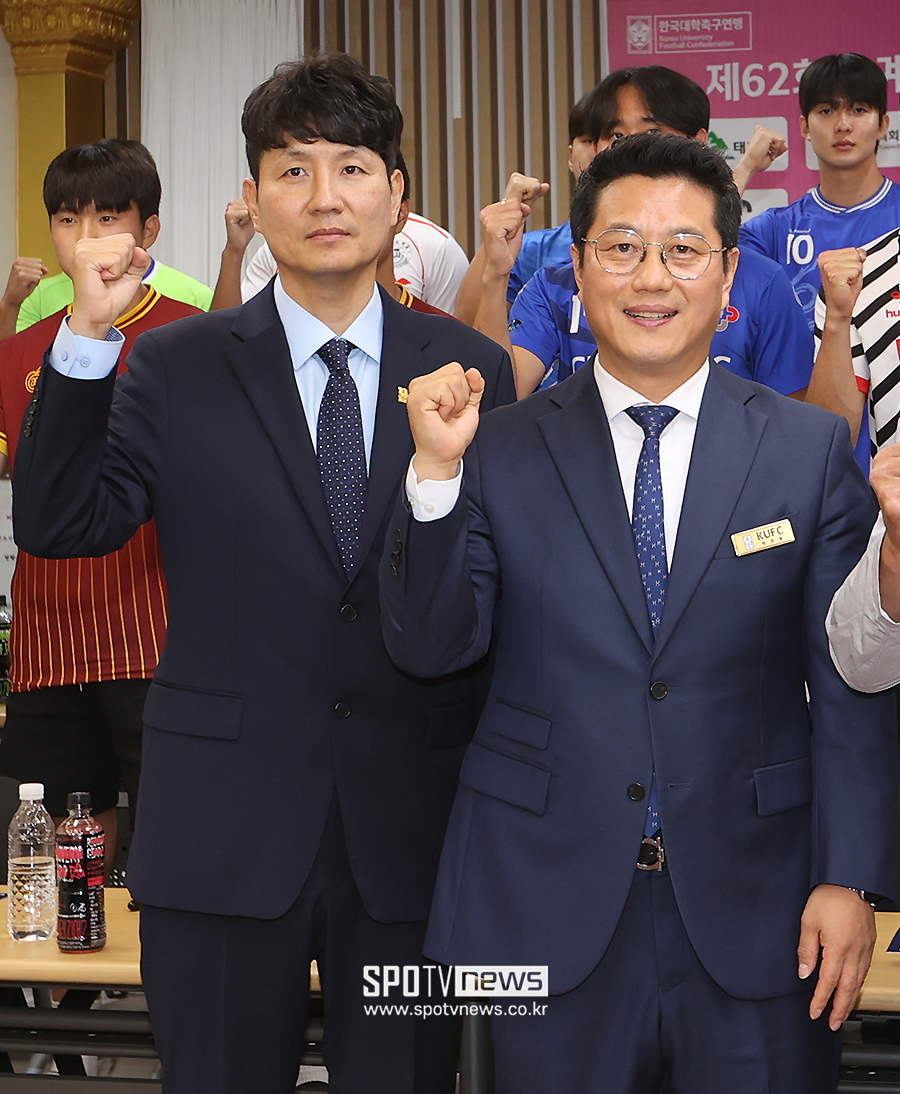 [포토S] 파이팅 외치는 박한동 회장-박준호 부회장
