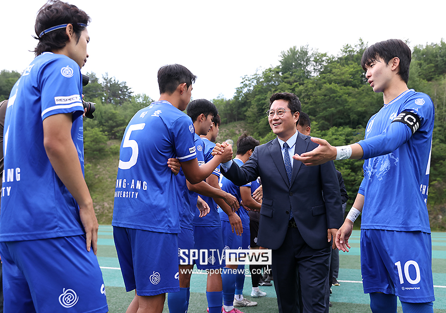 [포토S] 박한동 회장, '멋진 경기 보여주세요'