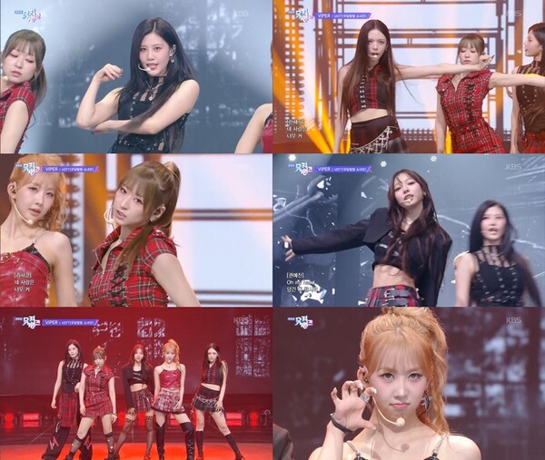 UDTT, 격렬파워 칼군무에 칼라이브까지…'뮤뱅' 찢은 무대 장악력