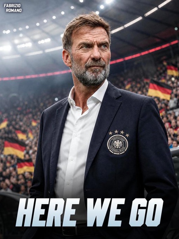 'HERE WE GO' 떴다! 클롭, 2년 만에 현장 복귀→독일 대표팀 지휘봉 잡는다 "나겔스만 후임 수락"…獨, 32강 충격 탈락하자 '13회 우승 명장' 영입 속도전