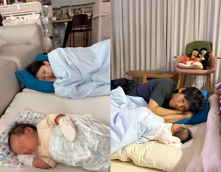 월드컵 끝, 육아 시작…김진경♥김승규, 힐링과 기절 사이 '초보엄빠 근황'