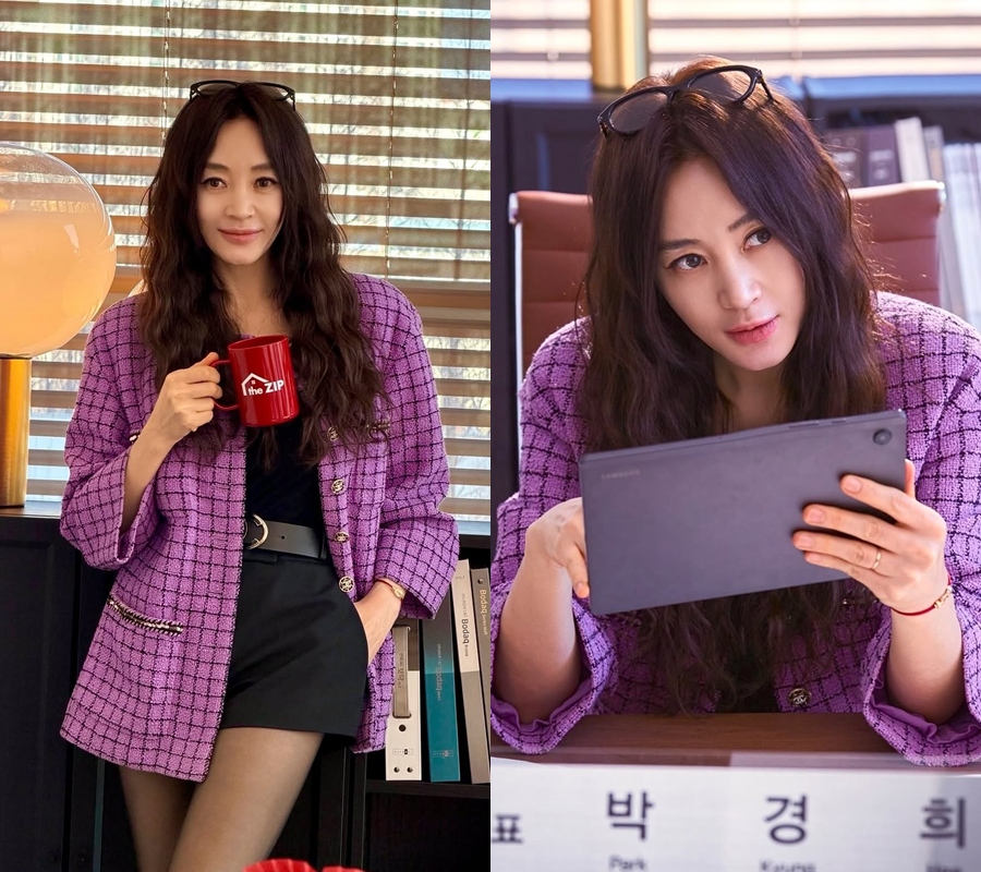'56세' 김혜수, 히피펌+초미니 대표님으로 변신…시선집중