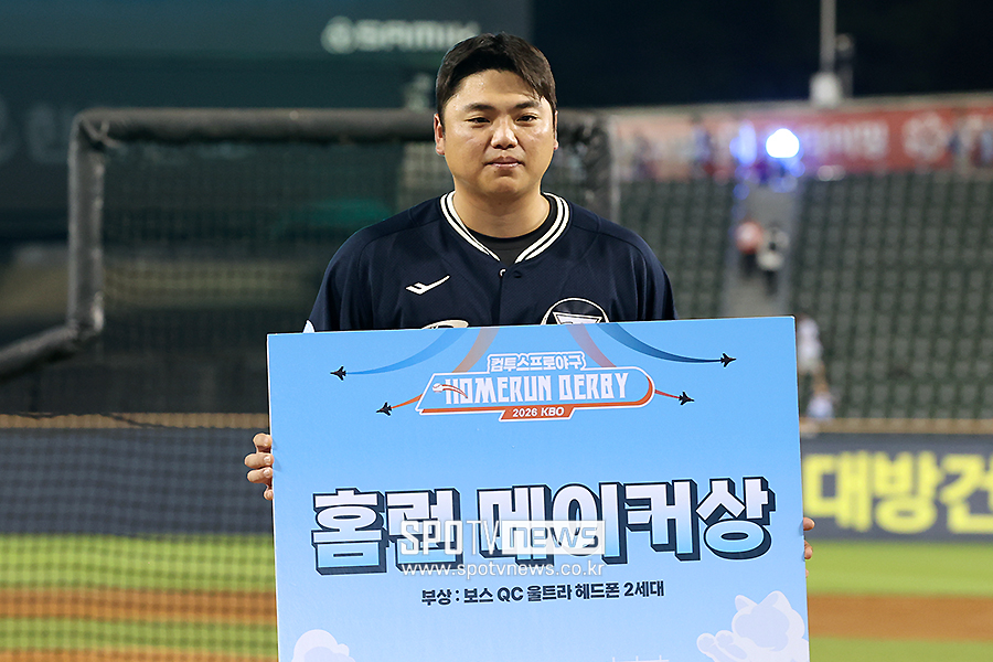 [포토S] 홈런 메이커상 수상한 한준수