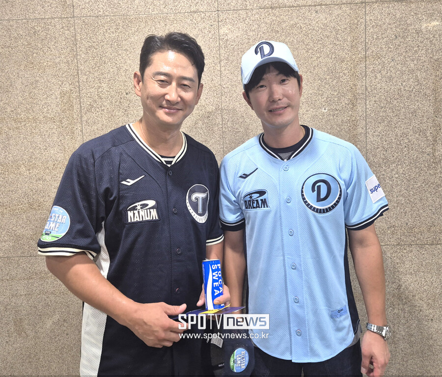 ▲ 박용택 김재호 ⓒ윤욱재 기자