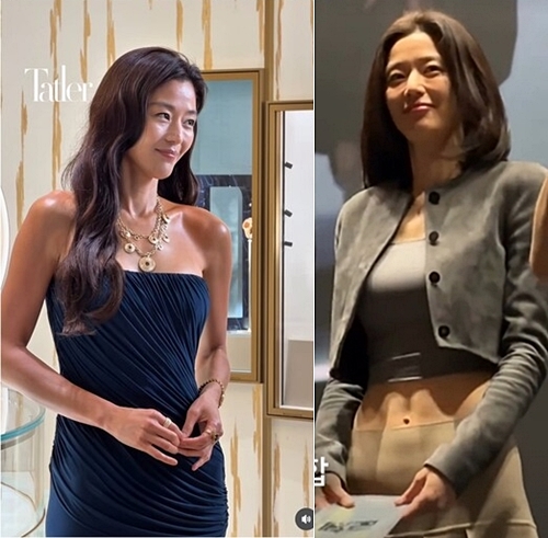 역시 전지현, '건강 미인'으로 급부상..복근 이어 구릿빛 몸매까지 [이슈S]