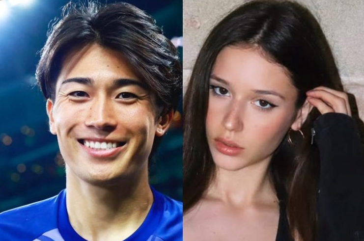 "400만 팔로워 여신이 日 월드컵 스타 선택"…EPL 러브콜 받는 나카무라, 伊 모델과 열애 정황 쏟아졌다