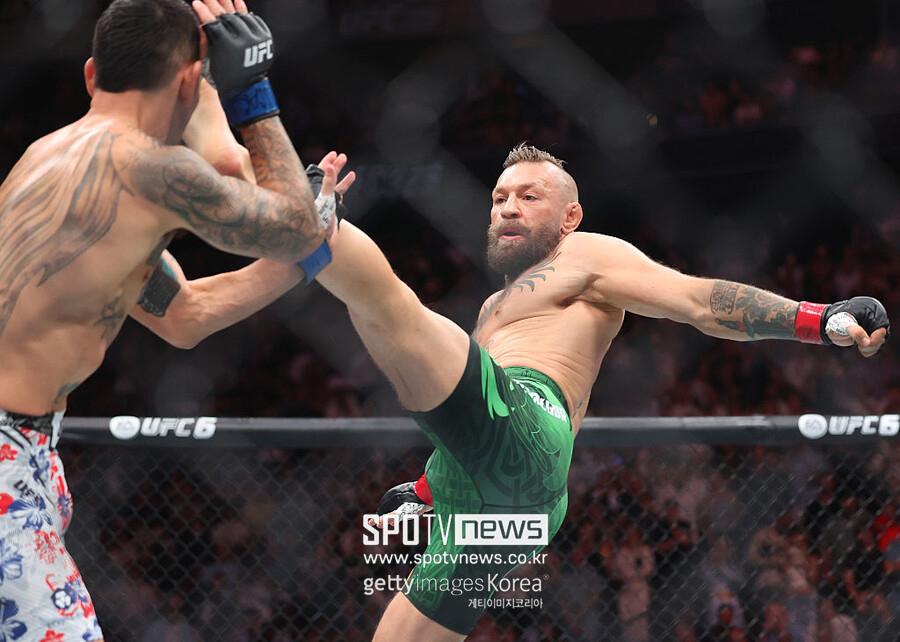 "맥그리거 십자인대 파열 같다" 69초 충격 TKO패, UFC 대표 황당…"3차전 하자" 할로웨이 요구