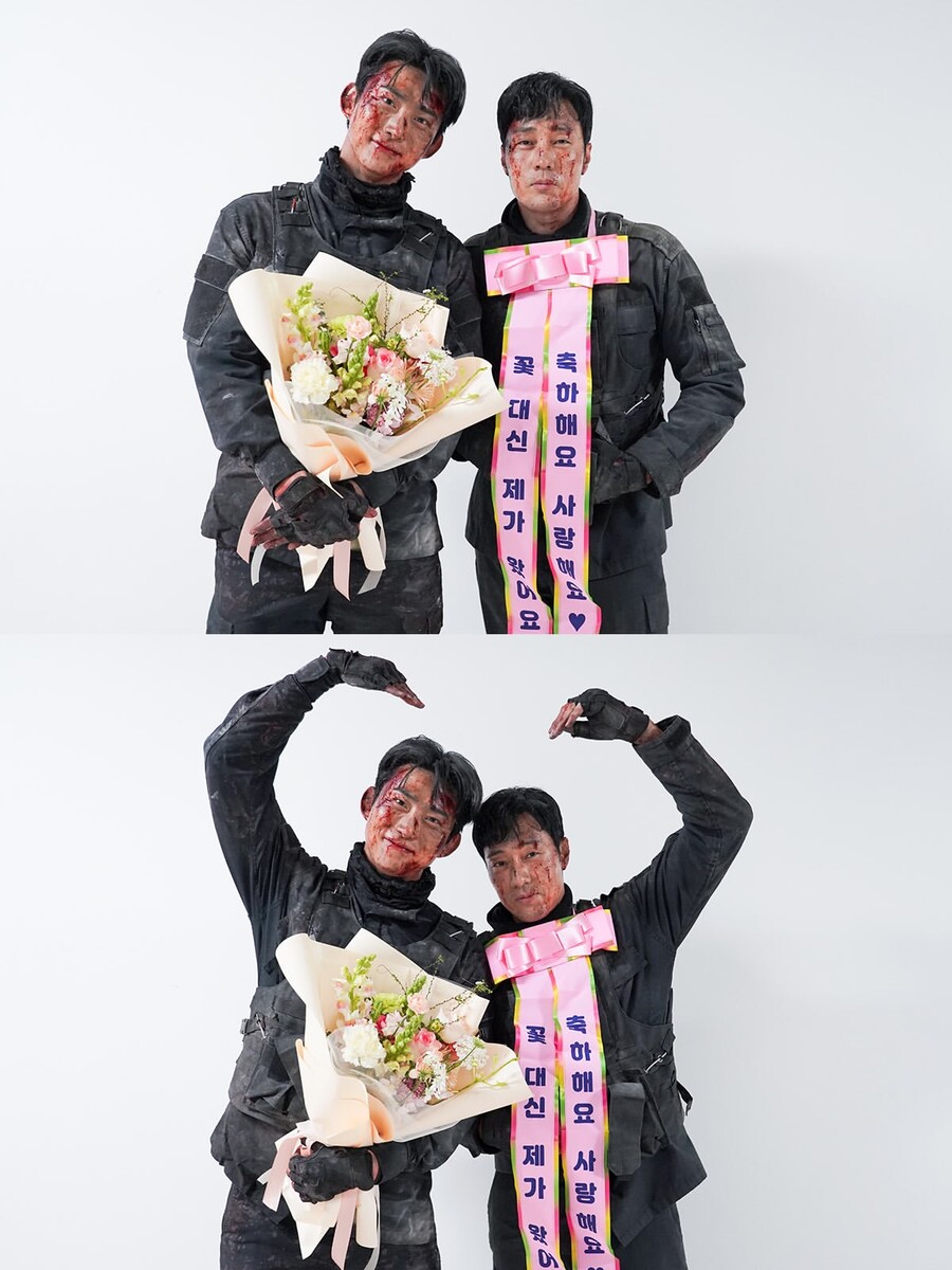 옥택연, '김부장' 특별출연 인증…리본 단 소지섭 "꽃 대신 제가 왔다"