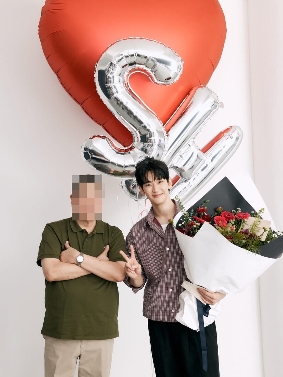 ▲ 김수현. 제공ㅣ벤 찬 인스타그램