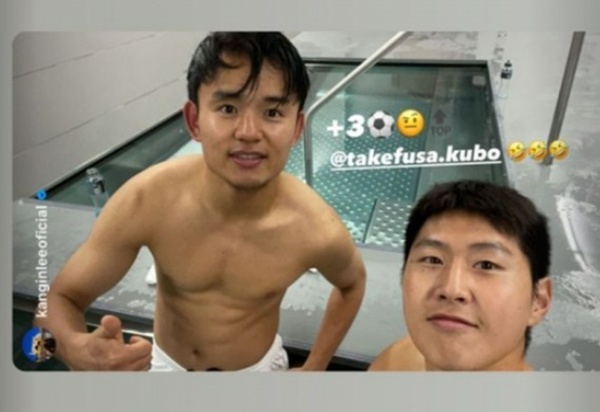 ▲ 일본 매체가 "아틀레티코 마드리드가 구보 다케후사(왼쪽)가 아닌 한국인을 최종 선택했다"며 이강인의 3년 만에 라리가 복귀를 조명했다. ⓒ 구보 다케후사 SNS