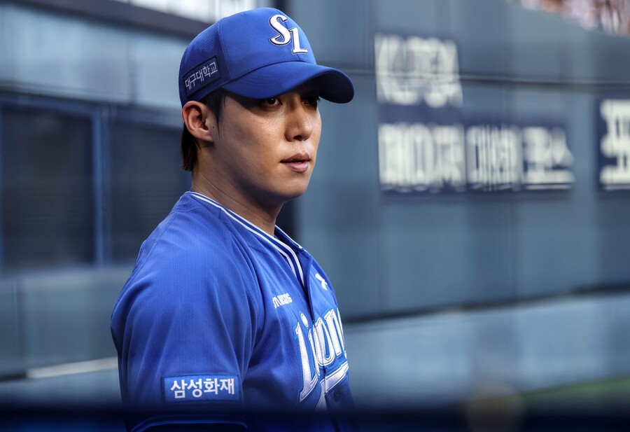 이것이 삼성 에이스의 마음가짐…"무더위에 녹초, 하지만 우리는 돈받고 일하는 프로 선수다"