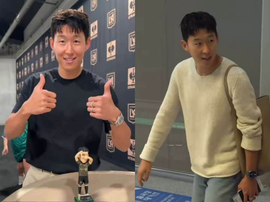손흥민, 왼손 약지에 970만원 웨딩링?…"결혼설" vs "억측 그만" 설왕설래