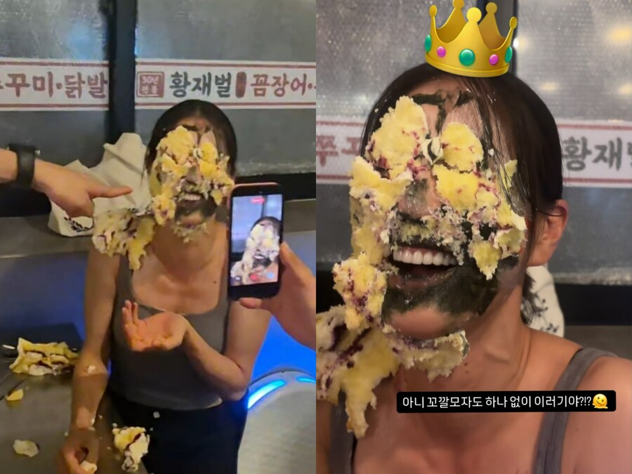 '골때녀' 역시 안 봐주네…'43세' 이현이, 충격적 '케이크 폭탄' 비주얼
