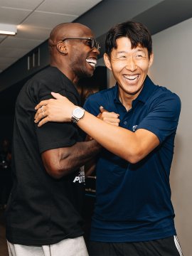 ▲ 손흥민의 올스타 인터뷰는 자신의 이야기에만 머물지 않았다. 스포트라이트 한가운데 선 순간에도 옆자리에 있어야 할 동료 부앙가를 떠올렸다. ⓒ LAFC