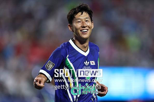 손흥민 득점 감각 미쳤다! '3분 만에 2골' 터졌다...MLS 올스타전서 2-1 역전 리드(전반 진행 중)